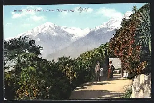 AK Meran, Schutzhütte auf dem Tappeinerweg