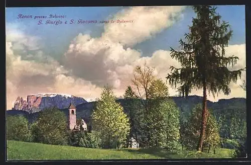 AK Renon presso Bolzano, S. Giorgio e. S. Giacomo verso le Dolomiti