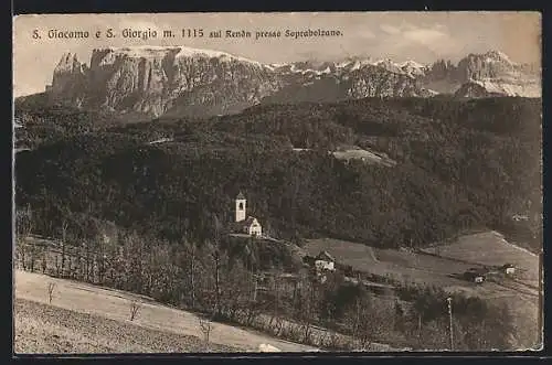 AK S. Giacomo e S. Giorgio, Panorama sul Renon presso Soprabolzano