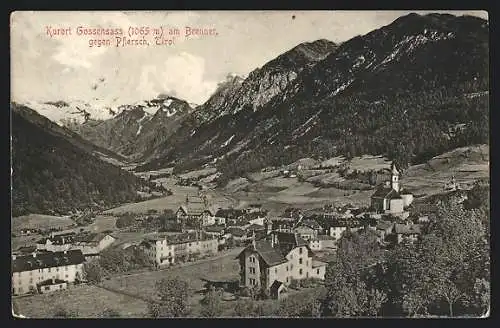 AK Gossensass am Brenner, Gesamtansicht gegen Pflersch