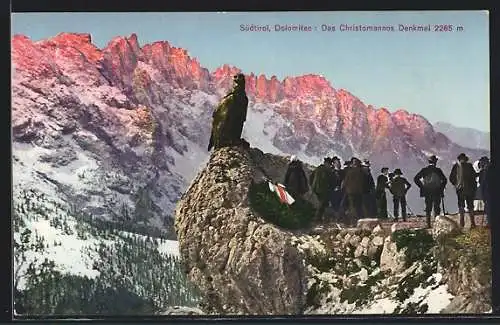 AK Vigo di Fassa, Das Christomannos Denkmal