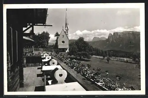 AK Klobenstein am Ritten, Hotel Kematen gegen Dolomiten