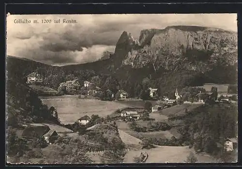 AK Collalbo sul Renon, Ortsansicht mit Bergspitzen aus der Vogelschau