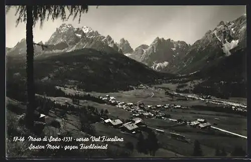 AK Moos in Sexten, Gesamtansicht gegen Fischleintal
