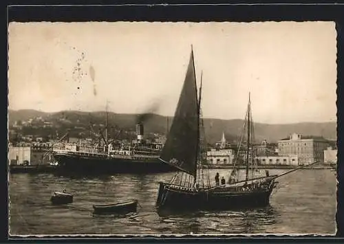 AK Trieste, Panorama dal mare