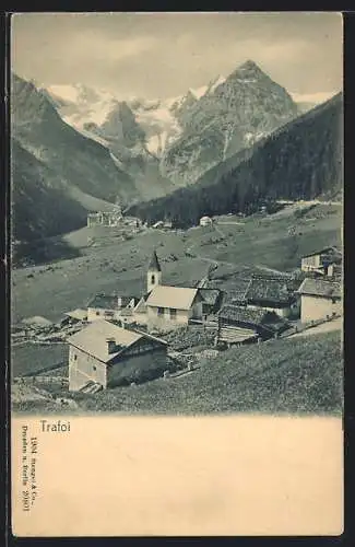 AK Trafoi, Ortsansicht mit Kirche