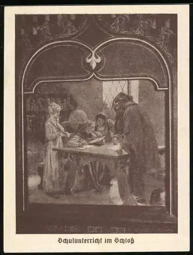 Notgeld Burg a. d. Wupper 1921, 25 Pfennig, Schulunterricht im Schloss