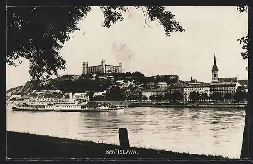 AK Bratislava, Panorama mit Burg