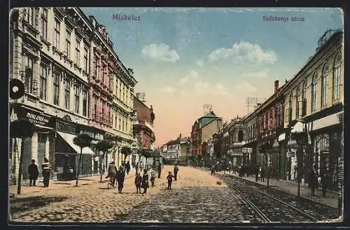 AK Miskolcz, Széchenyi utcza