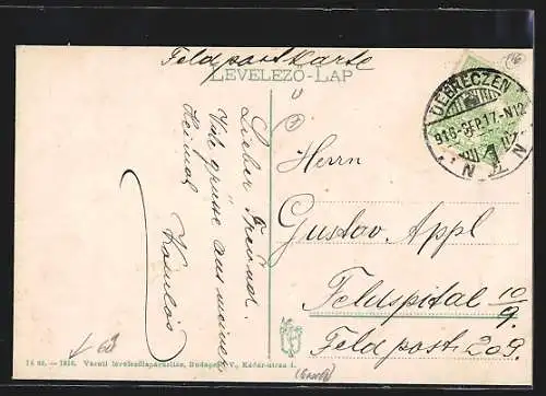 AK Debrecen-Debreczin, Megrehaza, Strassenbahn