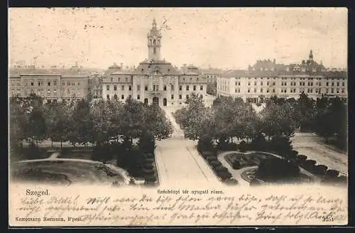 AK Szeged, Széchényi tér nyugati része