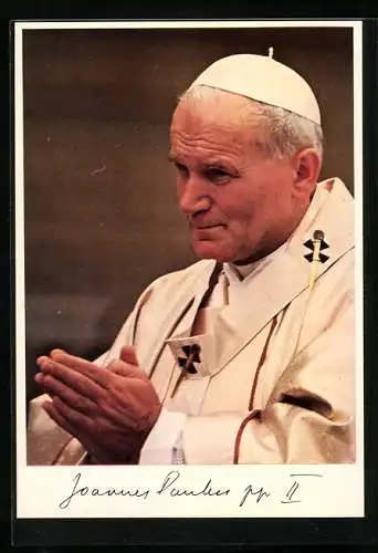 AK Portrait Papst Johannes Paul II.