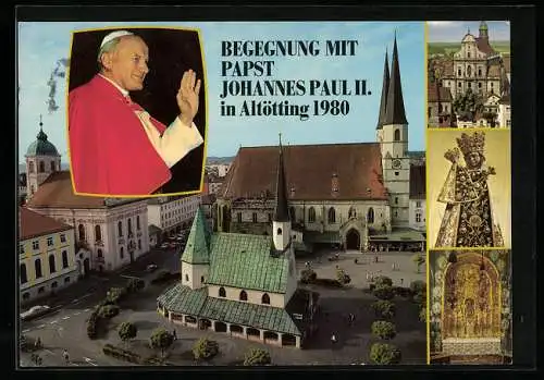 AK Altötting, Begegnung mit Papst Johannes Paul II. 1980