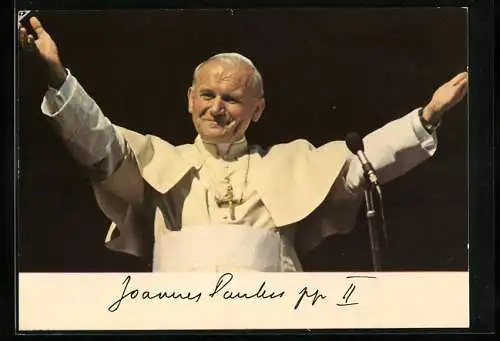 AK Papst Johannes Paul II. segnet die Menschen