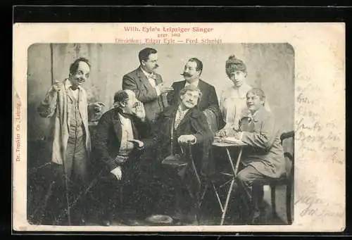 AK Musiker Wilh. Eyle`s Leipziger Sänger in Anzügen