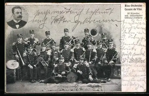 AK Italienisches Blas-Orchester Cesare de Vita