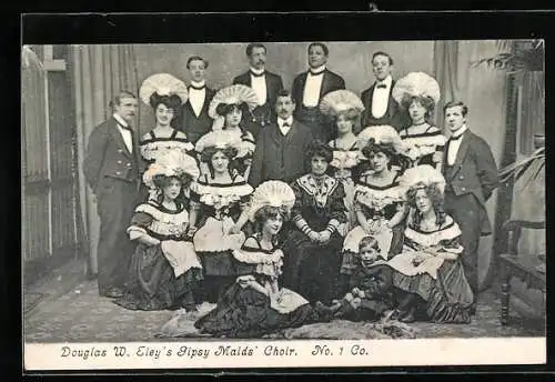 AK Douglas W. Eley`s Gipsy Maids` Choir, Musiker in Trachten