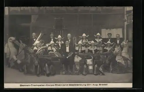 AK Damen-Trompeter-Corps-Rheinland Mecklenburg, Dir: Aug. Breest