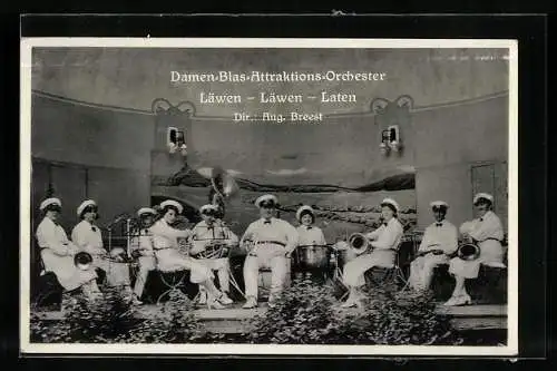 AK Damen-Blas-Attraktion-Orchester, Lewen-Lewen-Laten, Dir. Aug. Breest