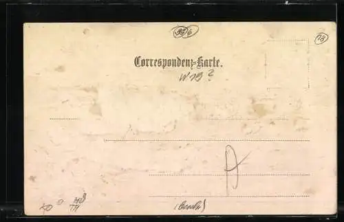 AK Gesangskomiker Josef Modl mit Gehstock