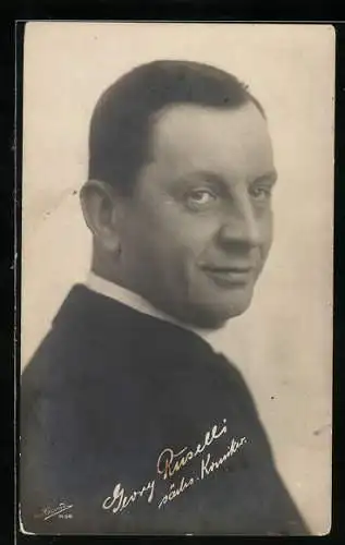 AK Gerry Ruselli, sächs. Komiker