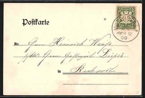 AK Miltenberg am Main, Ortsansicht mit Flusspartie