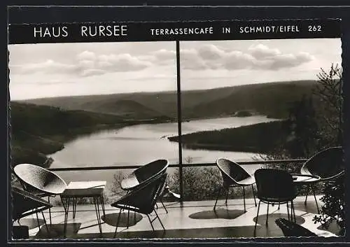 AK Schmidt /Eifel, Terrassencafé Haus Rursee, Inh. H. Otto