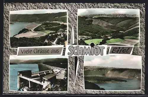 AK Schmidt /Eifel, Ortsansichten aus der Vogelschau