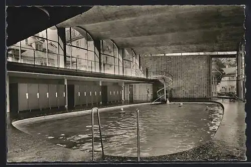 AK Badenweiler /Schwarzwald, Markgrafenbad, Innenansicht