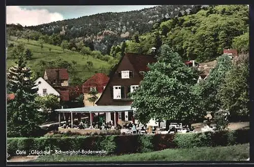 AK Schweighof-Badenweiler, Cafe Glückauf