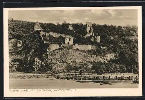 AK Limburg am Rhein, Blick zur Ruine