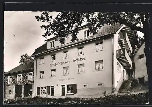AK Oberprechtal /Schwarzwald, Gasthof-Pension Schützen Hch. Stehlin