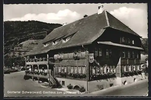 AK Glottertal /Schwarzwald, Gasthaus zum goldenen Engel