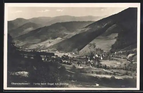 AK Obersimonswald, Gasthaus zum Engel mit Untertal