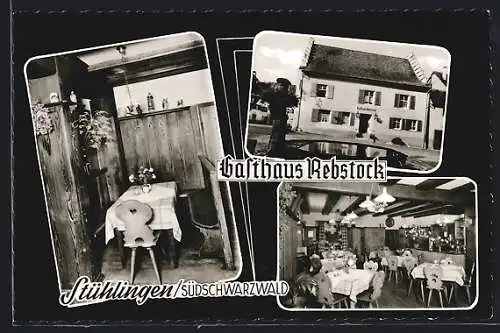 AK Stühlingen /Südschwarzwald, Gasthaus Rebstock, Innenansichten