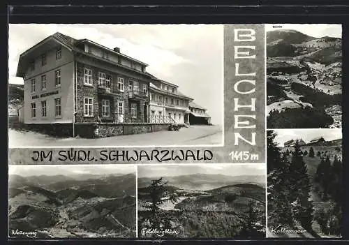 AK Belchen /Südl. Schwarzwald, Hotel Belchenhaus, Feldbergblick, Kaltwasser
