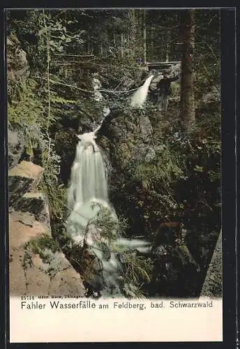 AK Fahler Wasserfälle am Feldberg im bad. Schwarzwald