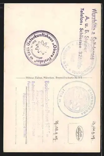 AK Josefstal, Ortsansicht mit Berghang