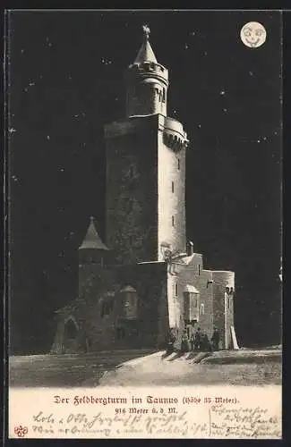 AK Feldberg /Taunus, Der Feldbergturm im Schnee