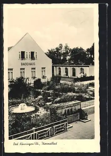 AK Bad Hönningen /Rh., Thermalbad mit Garten