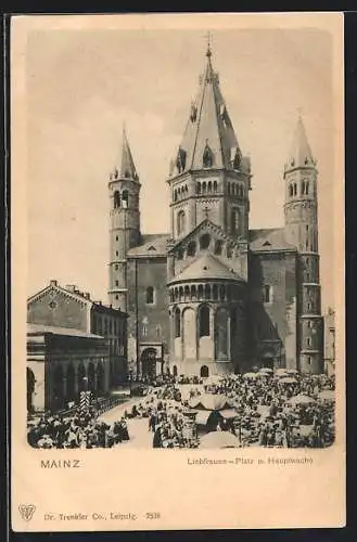 AK Mainz, Liebfrauenplatz und Hauptwache