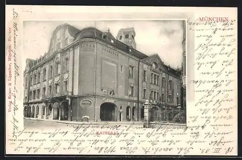 AK München, Kaimsaal, Türkenstrasse 5