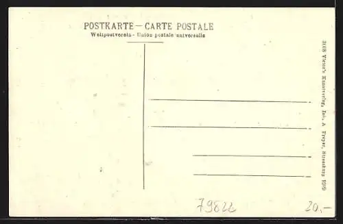 AK Hölzlebruck, Totalansicht, Gasthaus z. Posthäusle v. Karl Reichmann & Gartenwirtschaft