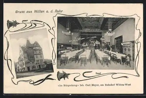 AK Witten a.d. Ruhr, Restaurant Im Bürgerkrug