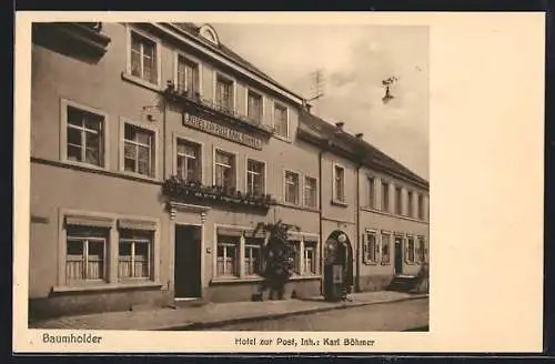 AK Baumholder, Hotel zur Post Karl Böhmer