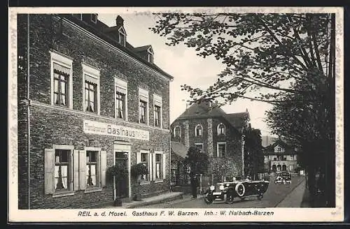 AK Reil a. d. Mosel, Gasthaus F. W. Barzen von W. Nalbach-Barzen