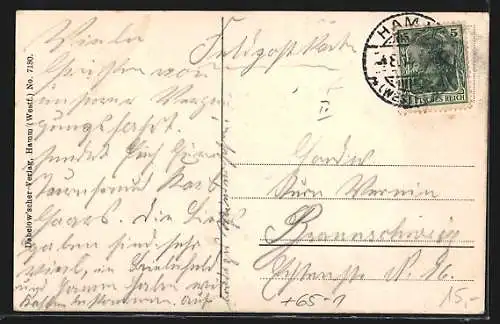 AK Hamm /Westf., Motiv vom Bahnhof