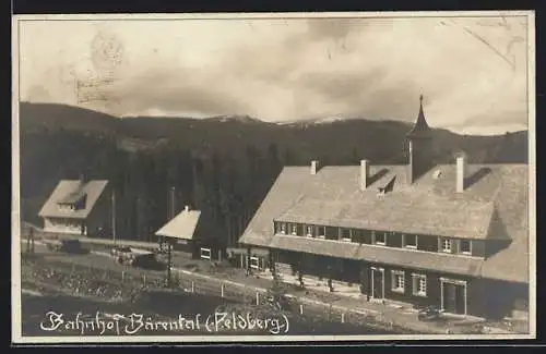 AK Bärental / Schwarzwald, Bahnhof am Feldberg