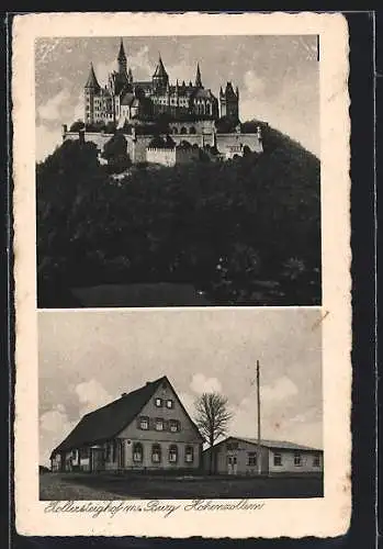 AK Albstadt / Württ., Gasthaus Zollersteighof, Burg Hohenzollern