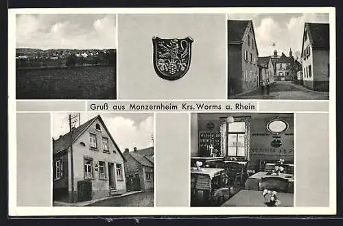 AK Monzernheim /Krs. Worms, Gasthof zum Deutschen Haus